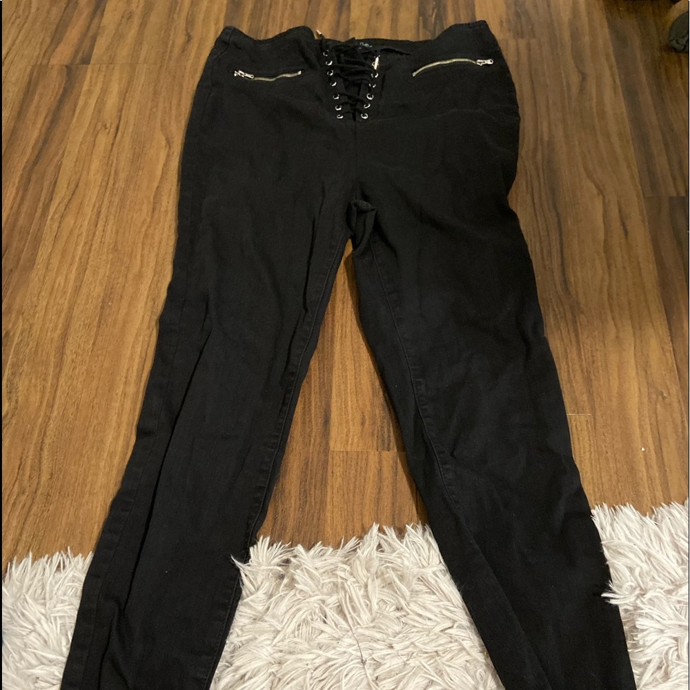 Black Fashion Pants